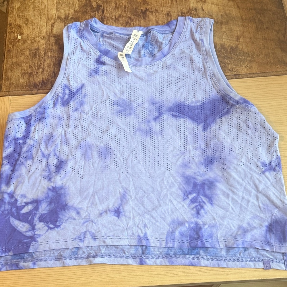 Lululemon Athletica Purple Tie-Dye Tank Top
